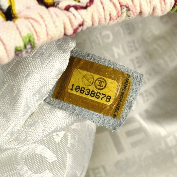 Chanel Pink Canvas Valentine Chain Handbag 110301 - Picture 10 of 10